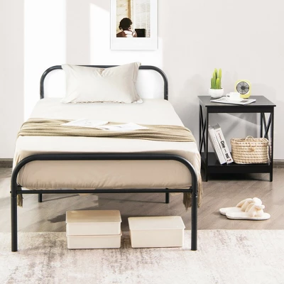 Costway Twin Size Metal Bed Frame Heavy Duty Mattress Foundation Under Bed Storage 7 Costway Twin Size Metal Bed Frame Heavy Duty Mattress Foundation Under Bed Storage - Image 5