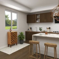 Modern Wood Wine Rack Brown - Olivia & May -Famous Furniture Store GUEST 77bec660 9bcf 494d 99ef 2fdcc472638a