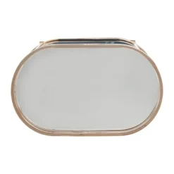 Bartram Oval Bar Cart Champagne Gold - Inspire Q -Famous Furniture Store GUEST 77eea400 a839 4b91 a082 b801d5964732