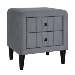Velvet Upholstered Wooden Nightstand, Bedside Table With 2 Drawers-ModernLuxe 13 Velvet Upholstered Wooden Nightstand, Bedside Table With 2 Drawers-ModernLuxe -Famous Furniture Store GUEST 77f93ee2 a104 4fce bbd6 df5b8253ea56