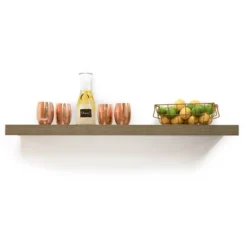 72" Floating Shelf Wall Mounted Hidden Brackets Gray Oak - Inplace 8 72" Floating Shelf Wall Mounted Hidden Brackets Gray Oak - Inplace -Famous Furniture Store GUEST 791da799 388c 4095 bad7 3aa4039bdd24