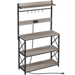 Yaheetech 63″ H Kitchen Baker’s Racks With 2 AC Outlets, 4-Tier Microwave Oven Stand 16 Yaheetech 63″ H Kitchen Baker’s Racks With 2 AC Outlets, 4-Tier Microwave Oven Stand -Famous Furniture Store GUEST 7950b52b d6fc 4365 8b43 67ee3478a97e