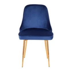 Set Of 2 Marcel Contemporary Dining Chair Gold/Blue Velvet - LumiSource 14 Set Of 2 Marcel Contemporary Dining Chair Gold/Blue Velvet - LumiSource -Famous Furniture Store GUEST 79c0b467 eb88 42a5 abc3 d01518264fe0