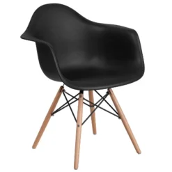 Emma And Oliver Plastic Accent Dining Chair With Arms And Wooden Legs 27 Emma And Oliver Plastic Accent Dining Chair With Arms And Wooden Legs -Famous Furniture Store GUEST 7a5ed7c9 fd68 4343 bbe1 8e6697b37197