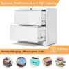 Aobabo 28.25 Inch Long Locking 2 Drawer Anti-Tilt Metal Office Storage Filing Cabinet With File Hanging Bar And 2 Keys, White 1 Aobabo 28.25 Inch Long Locking 2 Drawer Anti-Tilt Metal Office Storage Filing Cabinet With File Hanging Bar And 2 Keys, White -Famous Furniture Store GUEST 7b407d9d 0313 4312 bf35 c995f3342e9c