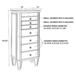 Aislin Jewelry Armoire Mirror/Silver - Powell Company -Famous Furniture Store GUEST 7b7eb4a4 13b5 471e a63e 43edde7c4d38