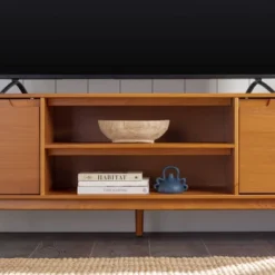Solid Wood Mid-Century Modern TV Stand For TVs Up To 80" - Saracina Home 29 Solid Wood Mid-Century Modern TV Stand For TVs Up To 80" - Saracina Home -Famous Furniture Store GUEST 7b8f78dc b7ab 4f0a bbb2 79db23e31b3a