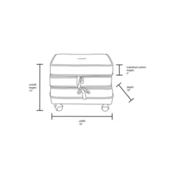 Marin Stackable Pouf With Casters - Opalhouse™ Designed With Jungalow™ -Famous Furniture Store GUEST 7b9ecb5e 9626 4b0f abc1 fd2c0a06f868