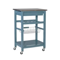 Clarke Kitchen Cart - Linon -Famous Furniture Store GUEST 7c56be92 60f7 4ffc 8537 5d03d4497309