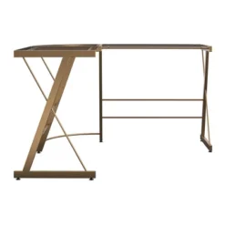 L Shaped Portland Glass Computer Desk - Room & Joy -Famous Furniture Store GUEST 7d96b32e 6b38 4df7 be28 c138896004a9