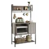Bestier Rolling Kitchen Utility Cart With Collapsible Surface Extender, 6 Shelves, 1 Cabinet, 1 Drawer, Dual Side Handles, & Hanging Peg Holes -Famous Furniture Store GUEST 7f3ca5b9 0d06 4cfc b254 e0b0317601f1