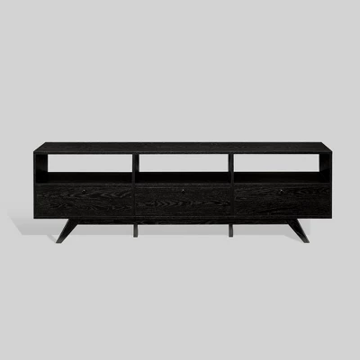 Mid-Century Modern Low TV Stand With Storage For TVs Up To 80" - Saracina Home 12 Mid-Century Modern Low TV Stand With Storage For TVs Up To 80" - Saracina Home - Image 10
