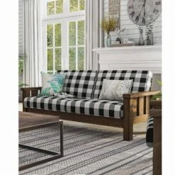 Jovie Gingham Rustic Sofa - HOMES: Inside + Out -Famous Furniture Store GUEST 7f82f1e6 5ee6 49ab a034 ce2d29133308