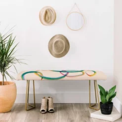 ThirtyOne Illustrations Love And Aberration Bench Pink - Deny Designs -Famous Furniture Store GUEST 807d32f4 93ee 4636 bc43 08c2f5bc891c