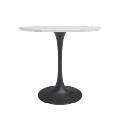 3pc Kurv Lux Dining Set White Faux Marble/Black - Jamesdar 8 3pc Kurv Lux Dining Set White Faux Marble/Black - Jamesdar -Famous Furniture Store GUEST 80f59054 5131 4e9b 9f1e 282a72f599a0