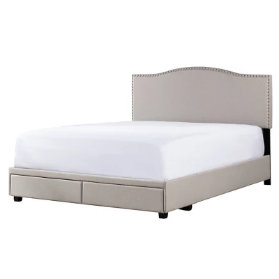 Kiley Upholstered Storage Bed Gray - Hillsdale Furniture 5 Kiley Upholstered Storage Bed Gray - Hillsdale Furniture - Image 3