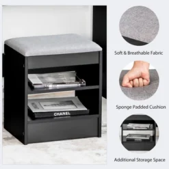 Costway Vanity Table Set With Lighted Mirror 8 LED Bulbs Large Drawer Cushion Stool -Famous Furniture Store GUEST 81992004 dffa 49a8 949d 14d2b0e1802f