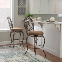 Big And Tall Mila Barstool Bronze - Powell Company -Famous Furniture Store GUEST 822994b1 45c2 4ed5 9167 b553d32f302f