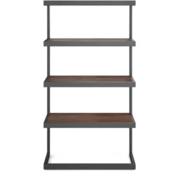 66" Cecilia Bookcase Distressed Charcoal Brown - WyndenHall 15 66" Cecilia Bookcase Distressed Charcoal Brown - WyndenHall -Famous Furniture Store GUEST 827d6e59 1051 469c 8b44 958b834e3cf0