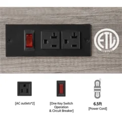 Yaheetech 4-Tier 55" Kitchen Baker's Rack With Power Outlet -Famous Furniture Store GUEST 82a94377 33ab 4ead a366 4fbcb8e19aa1