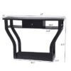 Costway Black Accent Console Table Modern Sofa Entryway Hallway Hall Furniture W/Drawer
