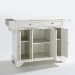 Lafayette Granite White Top Full Size Kitchen Island/Cart White - Crosley -Famous Furniture Store GUEST 832f8f7d 0414 4401 a690 725d24154cc5