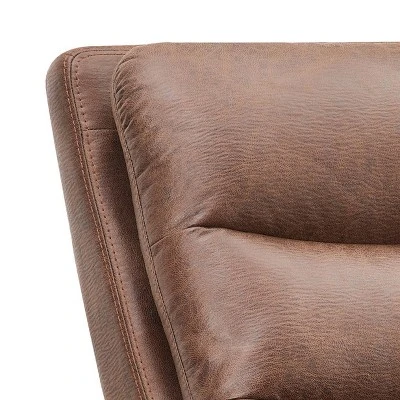 Bernard Fabric Manual Reclining Loveseat Brown - Abbyson Living 6 Bernard Fabric Manual Reclining Loveseat Brown - Abbyson Living - Image 4