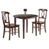 3pc Clayton Drop Leaf Dining Sets With 2 Keyhole Back Chairs Walnut - Winsome -Famous Furniture Store GUEST 84988e02 2320 471c ad17 eb8702f6d169