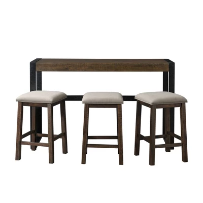 Enrico Multipurpose Bar Table Set Brown - Picket House Furnishings 4 Enrico Multipurpose Bar Table Set Brown - Picket House Furnishings - Image 2
