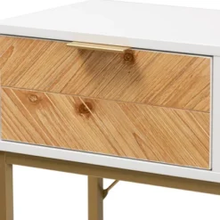 Giona Two-Tone Wood And Metal 1 Drawer Console Table White/Gold - Baxton Studio 15 Giona Two-Tone Wood And Metal 1 Drawer Console Table White/Gold - Baxton Studio -Famous Furniture Store GUEST 852b5908 7148 4637 804a 323aad1f8487