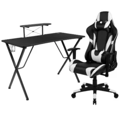 Flash Furniture Gaming Desk And Reclining Gaming Chair Set With Cup Holder, Headphone Hook, And Monitor/Smartphone Stand 25 Flash Furniture Gaming Desk And Reclining Gaming Chair Set With Cup Holder, Headphone Hook, And Monitor/Smartphone Stand -Famous Furniture Store GUEST 8578a611 c0fc 4078 b2cd 069f26ff35cf