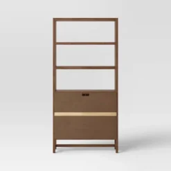70.5" Warwick Storage Bookcase Brown - Threshold™ -Famous Furniture Store GUEST 85980270 0fc8 4a5b ba6e e66fa9ae95c9