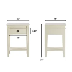 Westport Side Table Antique White - Finch -Famous Furniture Store GUEST 85dcc231 d0ac 446a a4f3 9ec8ca9c31f2