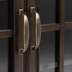 46" Hampshire Solid Wood Low Storage Cabinet Dark Chestnut Brown - WyndenHall -Famous Furniture Store GUEST 8604cc67 b12f 4de5 b5c1 8a0fe70cd7d9