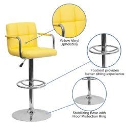 Emma And Oliver Adjustable Bar Stools -Famous Furniture Store GUEST 863934cf dbcc 4202 a073 14bb0fe0b610