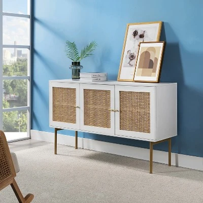 Tknow 54"Wide Storage Sideboard Cabinet With Metal Legs | KARAT HOME 12 Tknow 54"Wide Storage Sideboard Cabinet With Metal Legs | KARAT HOME - Image 10