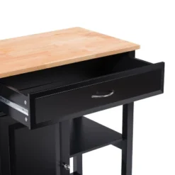 Sage Wood Kitchen Cart With Cupboard Black - CorLiving 19 Sage Wood Kitchen Cart With Cupboard Black - CorLiving -Famous Furniture Store GUEST 86e0e9b2 2714 4712 97a5 eaa292572ba6