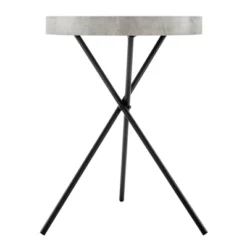 17.6" Round 3 Legged Industrial Style Side Table Cement - Danya B. -Famous Furniture Store GUEST 889eae3e 7f72 4ea8 9ced 1169dd18274d
