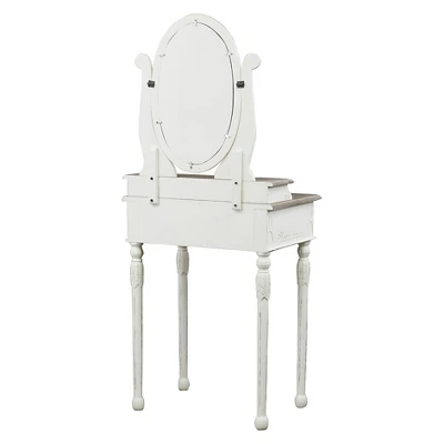 Vanity Set White - Baxton Studio 5 Vanity Set White - Baxton Studio - Image 3