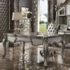 Versailles Executive Desk Antique Platinum - Acme Furniture
