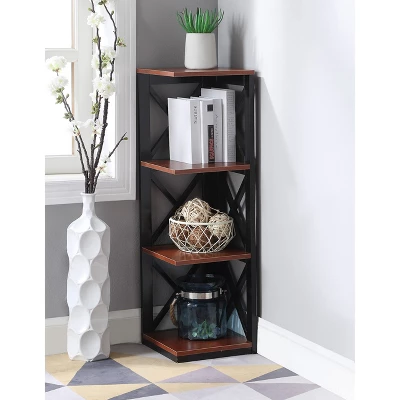 38.5" Oxford 3 Tier Corner Bookcase - Breighton Home 5 38.5" Oxford 3 Tier Corner Bookcase - Breighton Home - Image 3