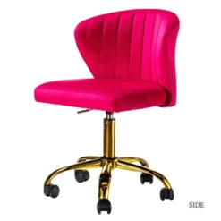 Ilia Task Chair Swivel Office Chair Desk Chair With Tufted Back | Karat Home -Famous Furniture Store GUEST 89a377aa 93f2 4ba9 b46d 5ded40974a31