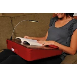 Sofia + Sam Memory Foam Lap Desk With USB Light - Burgundy -Famous Furniture Store GUEST 89dfdb5e c2de 4187 bff5 91539ab93ab0