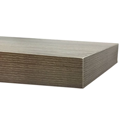 72" Floating Shelf Wall Mounted Hidden Brackets Gray Oak - Inplace 4 72" Floating Shelf Wall Mounted Hidden Brackets Gray Oak - Inplace - Image 2