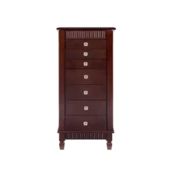 Tierra Contemporary Jewelry Armoire Merlot Brown - Powell Company -Famous Furniture Store GUEST 8b5057ec b161 4189 8f6f a32bf7a39627