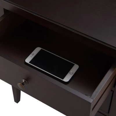 Finley Solid Wood 3 Drawer Nightstand - ClickDecor 6 Finley Solid Wood 3 Drawer Nightstand - ClickDecor - Image 4