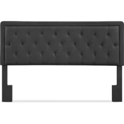 King Amery Tufted Upholstered Headboard Charcoal - Adore Decor -Famous Furniture Store GUEST 8c466913 2f4f 4bcc bb8e 1f77588c4386