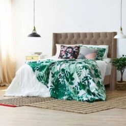 Arlette Nail Button Tufted Wingback Bed In Velvet - Skyline Furniture -Famous Furniture Store GUEST 8c82d6d8 3d8a 45a8 8732 c9cc730b84b2