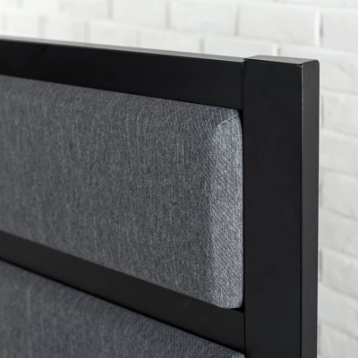 Jessica Upholstered Metal Headboard Gray - Zinus 6 Jessica Upholstered Metal Headboard Gray - Zinus - Image 4