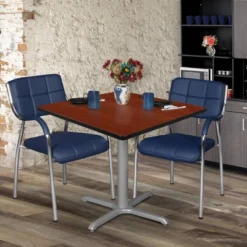 42" Via Square X - Base Dining Table Cherry/Gray - Regency -Famous Furniture Store GUEST 8d233ad7 fb47 4064 a866 01472b0a7925